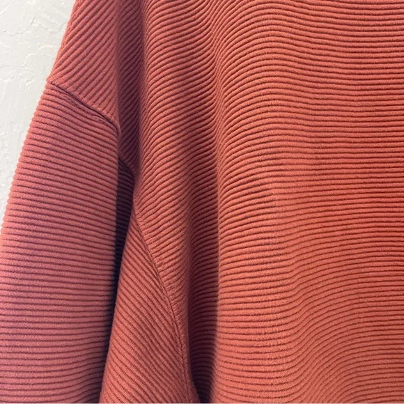 Na Nin rippled cotton oversized sweatshirt one size color cinnamon - Picture 12 of 12